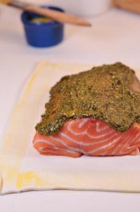 Pesto Salmon En Croute