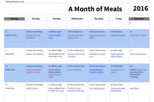 Meal Planning Template