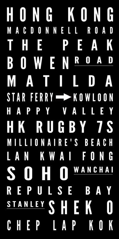 Custom Hong Kong Bus Scroll